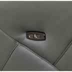 Christopher Knight Home - Fauteuil inclinable Alexander Plush en cuir reconstitué avec appui-tête et repose-pieds réglables, pivotant à 360 degrés