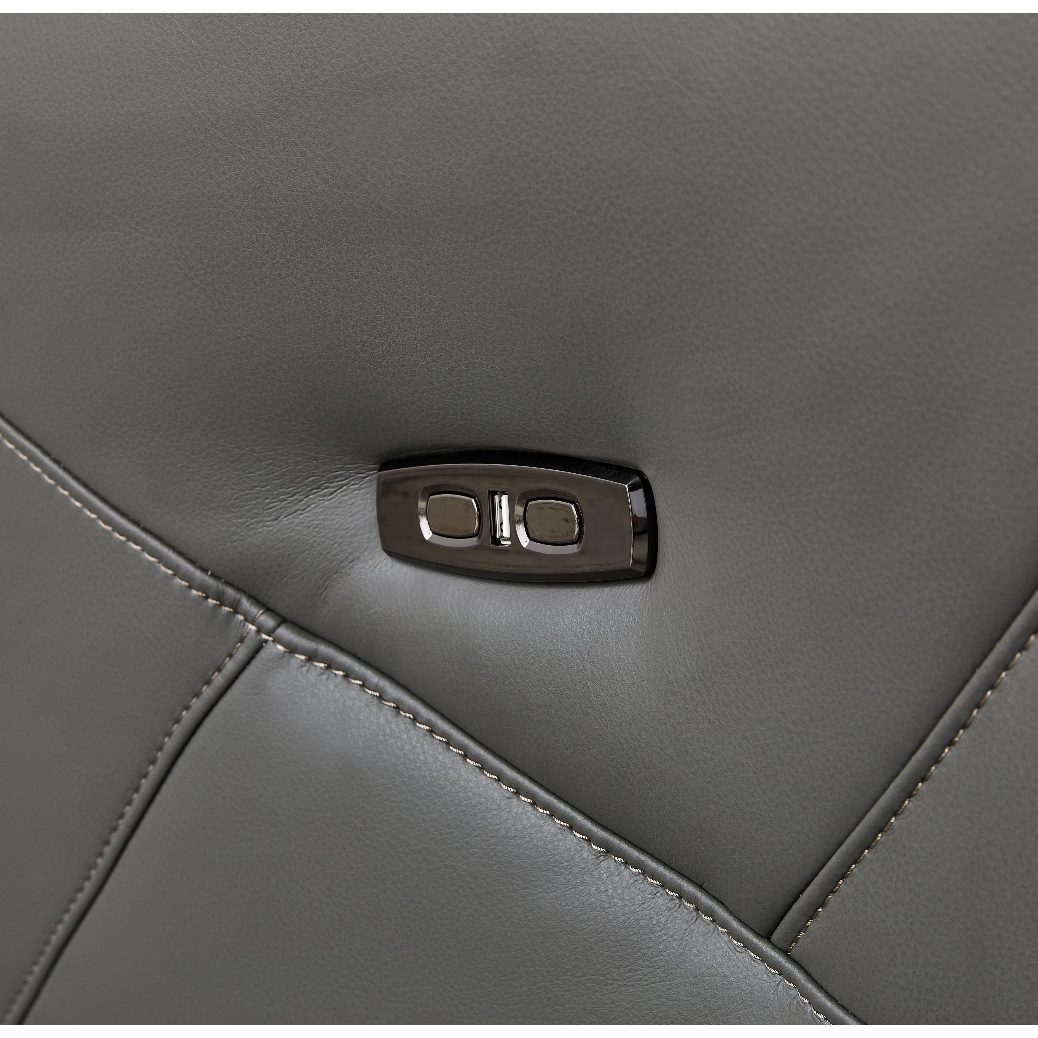 Christopher Knight Home - Fauteuil inclinable Alexander Plush en cuir reconstitué avec appui-tête et repose-pieds réglables, pivotant à 360 degrés