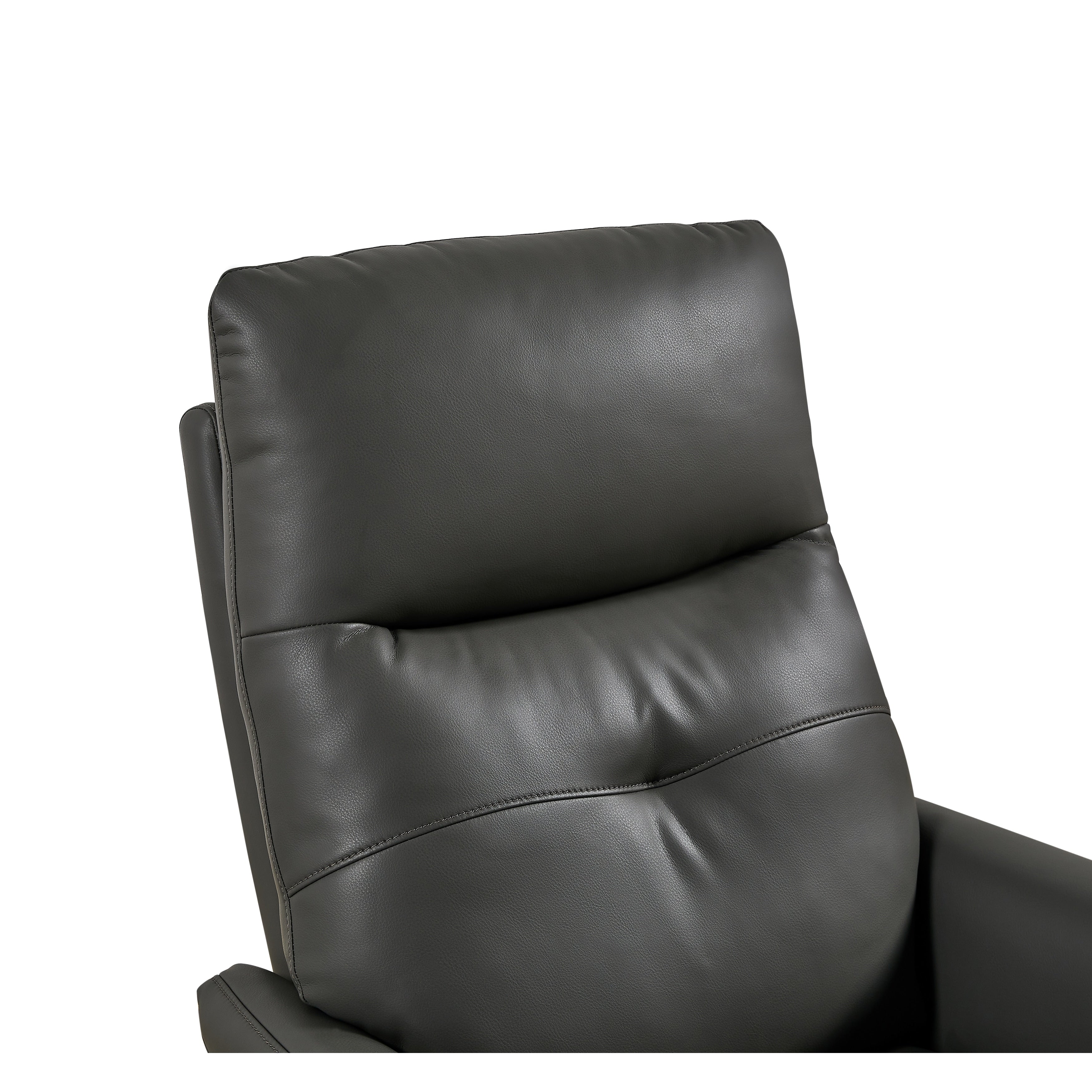 Christopher Knight Home - Fauteuil inclinable Alexander Plush en cuir reconstitué avec appui-tête et repose-pieds réglables, pivotant à 360 degrés