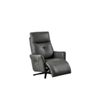 Christopher Knight Home - Fauteuil inclinable Alexander Plush en cuir reconstitué avec appui-tête et repose-pieds réglables, pivotant à 360 degrés