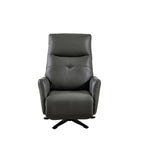 Christopher Knight Home - Fauteuil inclinable Alexander Plush en cuir reconstitué avec appui-tête et repose-pieds réglables, pivotant à 360 degrés