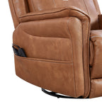 Christopher Knight Home - Fauteuil inclinable pivotant Harrison Soft Power avec chauffage et massage, accoudoirs coussinés, pour espaces de vie