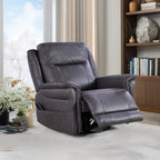 Christopher Knight Home - Fauteuil inclinable pivotant Harrison Soft Power avec chauffage et massage, accoudoirs coussinés, pour espaces de vie