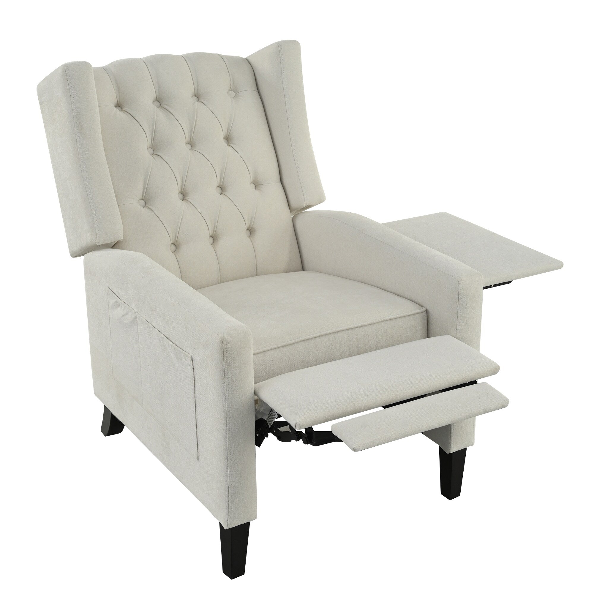 Christopher Knight Home - Fauteuil inclinable manuel Isabella avec table pliable et ports USB