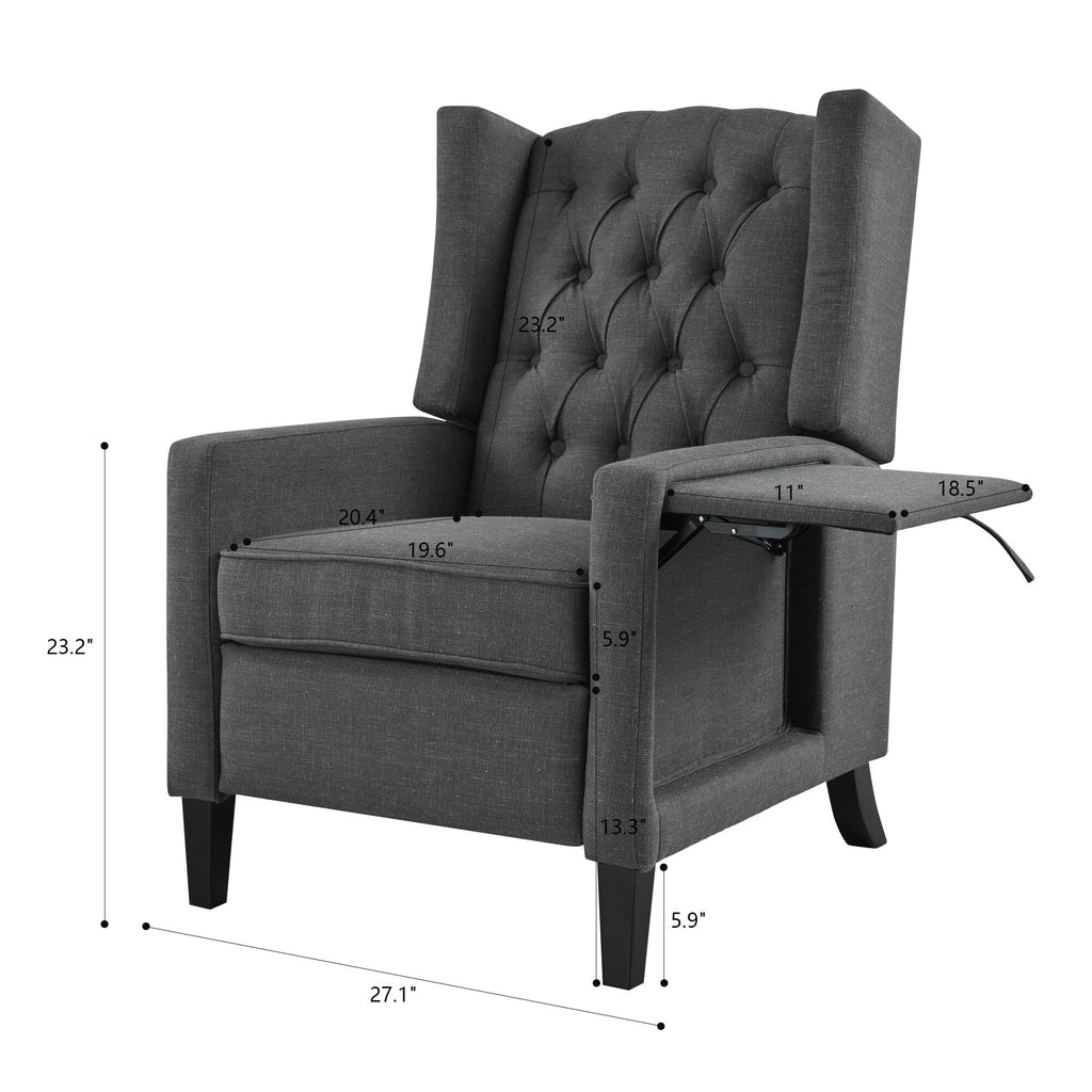 Christopher Knight Home - Fauteuil inclinable manuel Isabella avec table pliable et ports USB