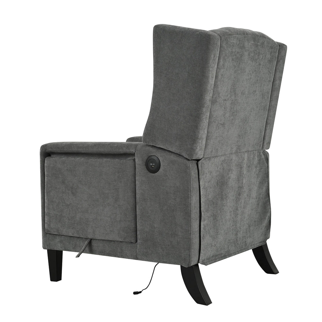 Christopher Knight Home - Fauteuil inclinable manuel Isabella avec table pliable et ports USB