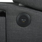 Christopher Knight Home - Fauteuil inclinable manuel Isabella avec table pliable et ports USB