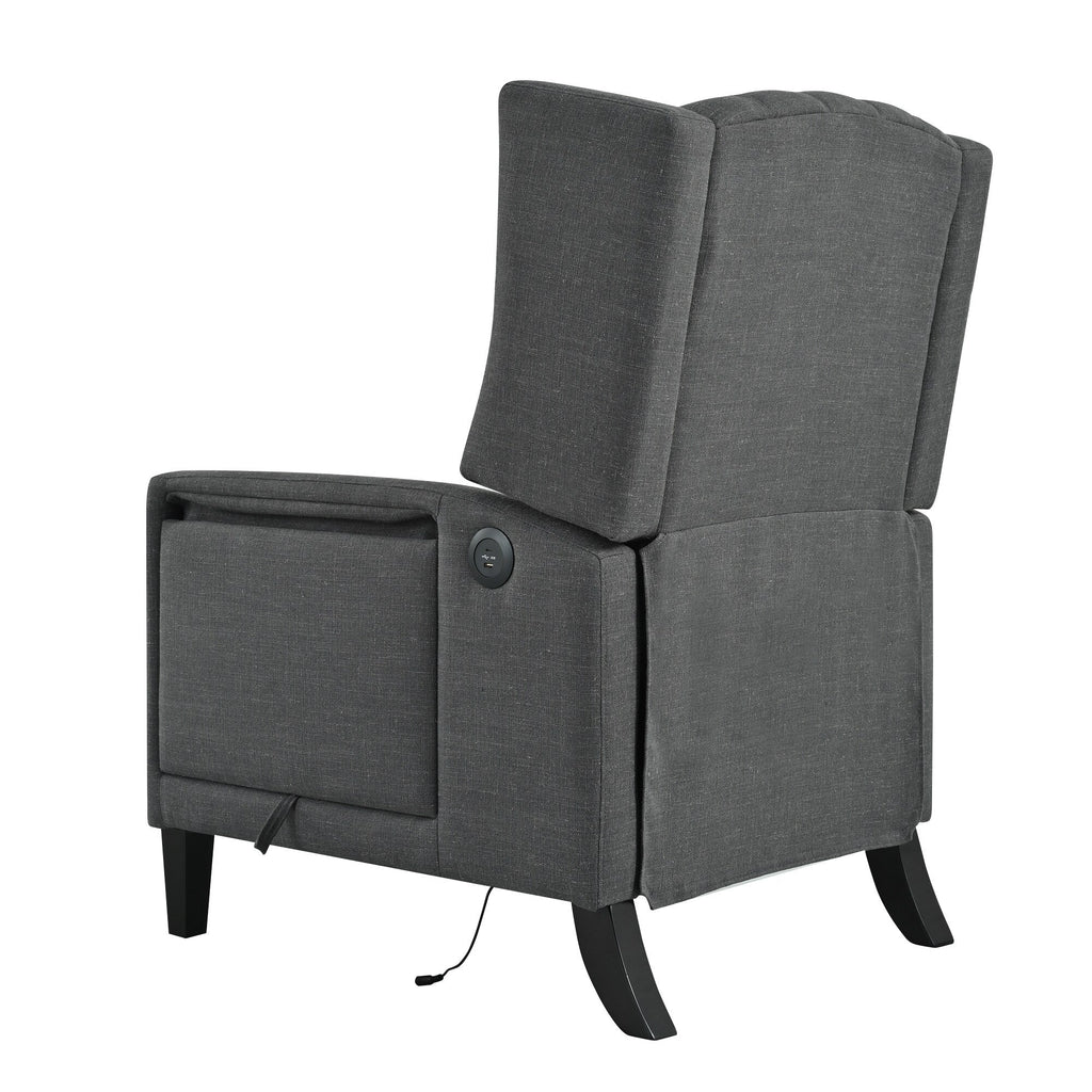 Christopher Knight Home - Fauteuil inclinable manuel Isabella avec table pliable et ports USB