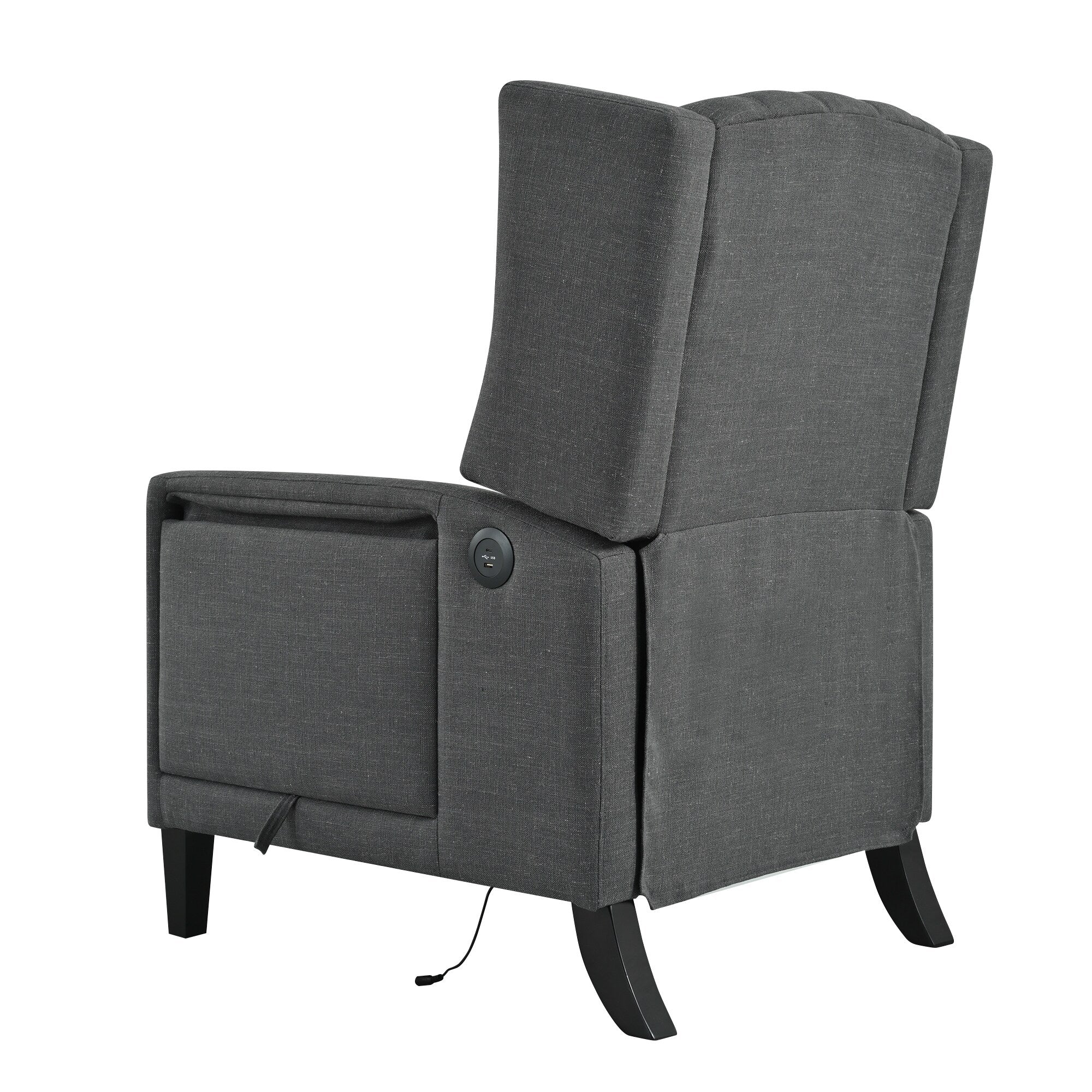 Christopher Knight Home - Fauteuil inclinable manuel Isabella avec table pliable et ports USB