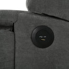 Christopher Knight Home - Fauteuil inclinable manuel Isabella avec table pliable et ports USB