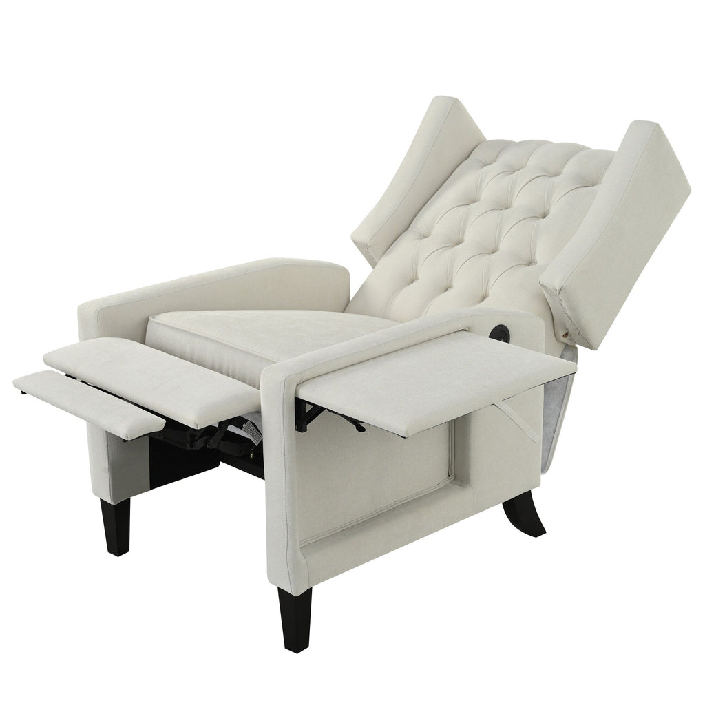 Christopher Knight Home - Fauteuil inclinable manuel Isabella avec table pliable et ports USB