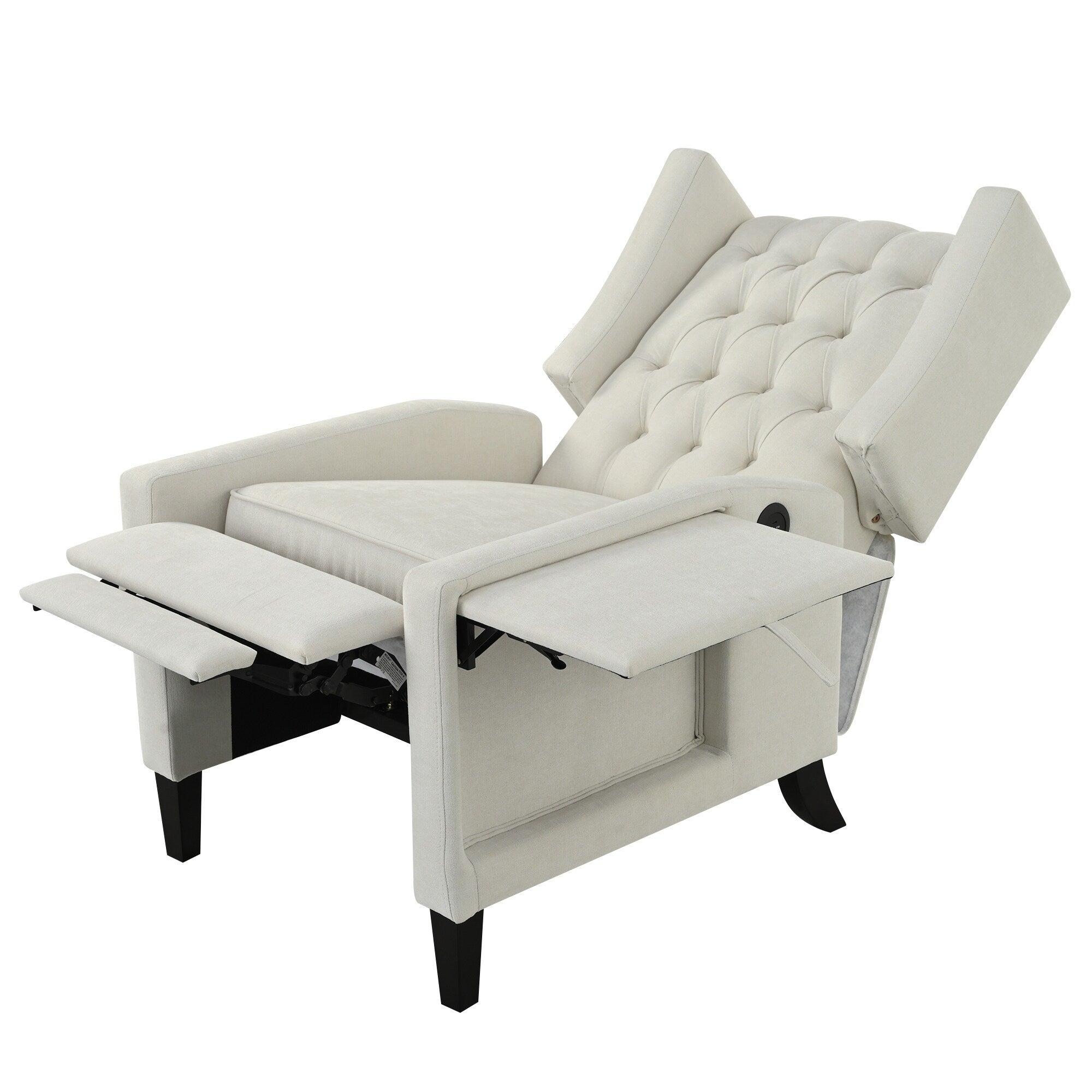 Christopher Knight Home - Fauteuil inclinable manuel Isabella avec table pliable et ports USB