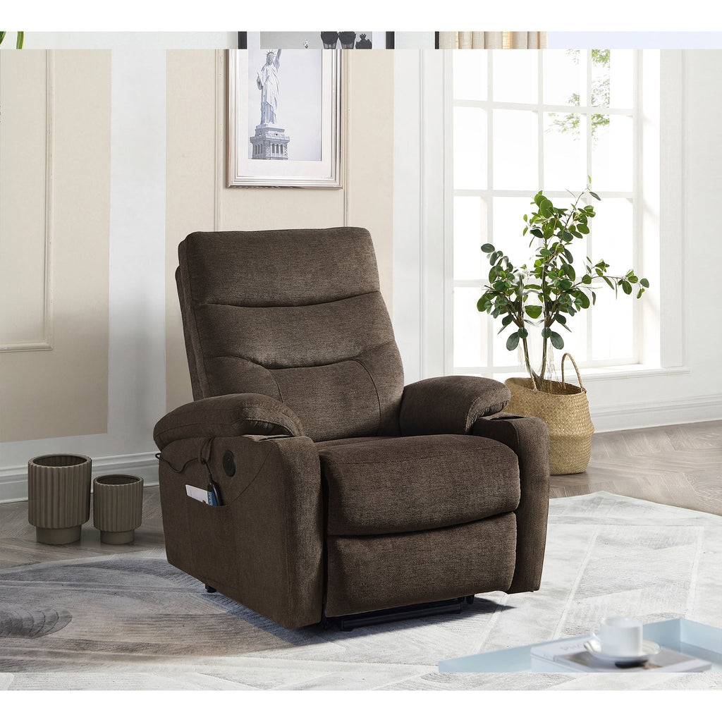 Fauteuil inclinable électrique avec releveur et massage Christopher Knight Home