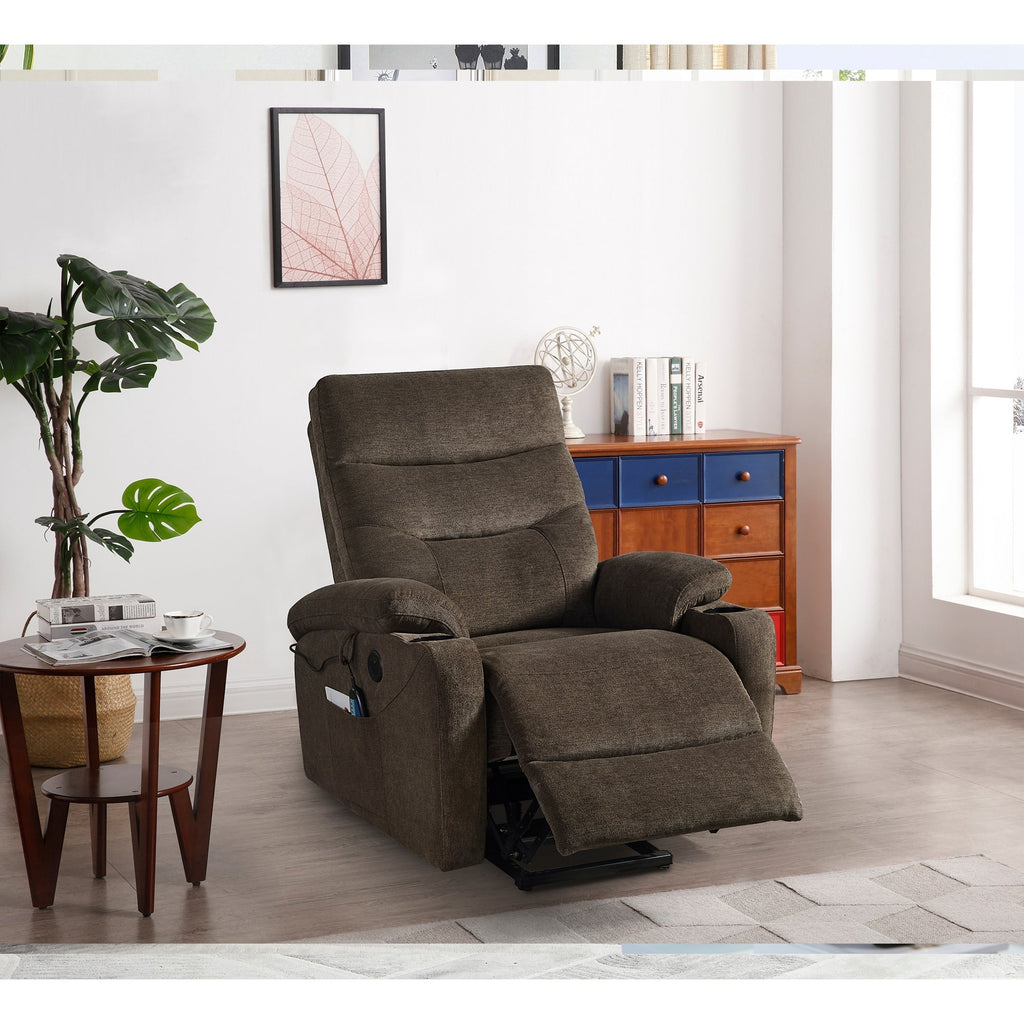 Fauteuil inclinable électrique avec releveur et massage Christopher Knight Home
