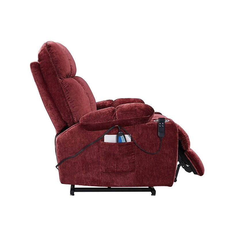 Fauteuil inclinable électrique Christopher Knight Home pour personnes âgées, position infinie, allongé à 180° avec massage thermique