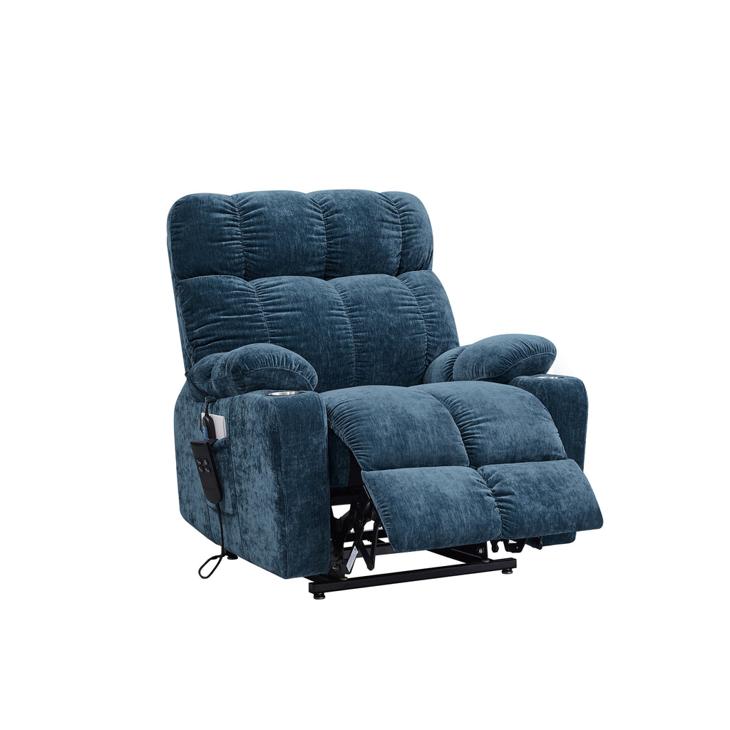 Fauteuil inclinable électrique Christopher Knight Home pour personnes âgées, position infinie, allongé à 180° avec massage thermique