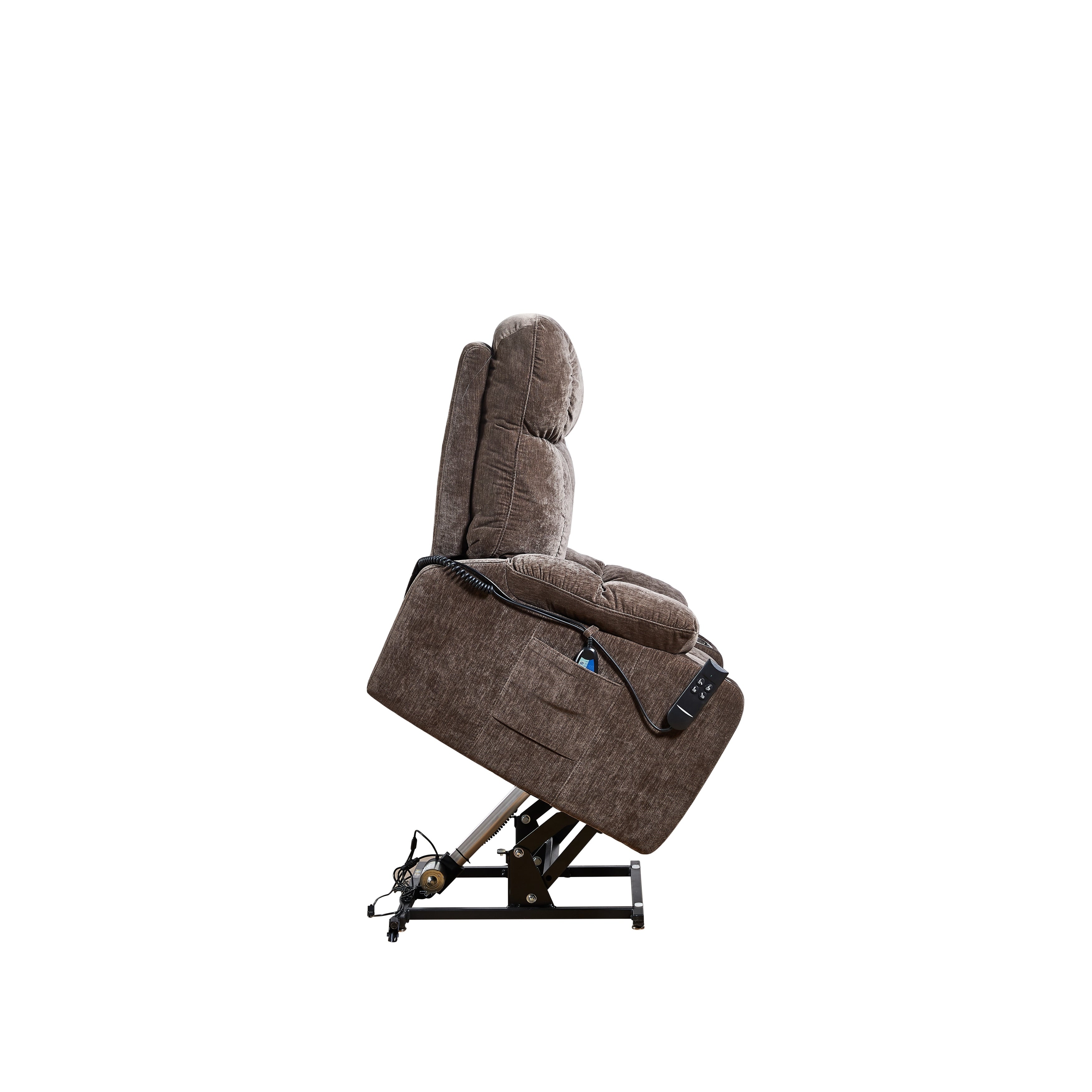 Fauteuil inclinable électrique Christopher Knight Home pour personnes âgées, position infinie, allongé à 180° avec massage thermique