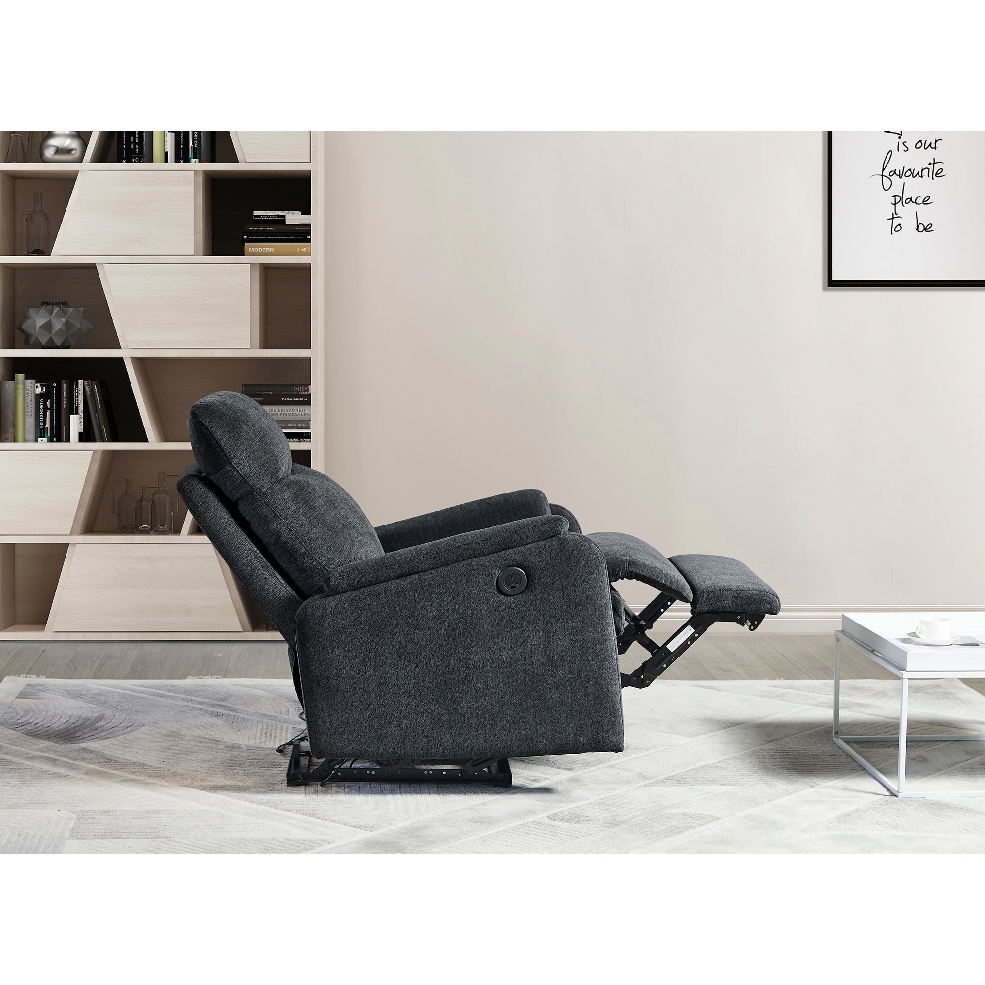 Fauteuil inclinable électrique Christopher Knight Home avec port de charge USB