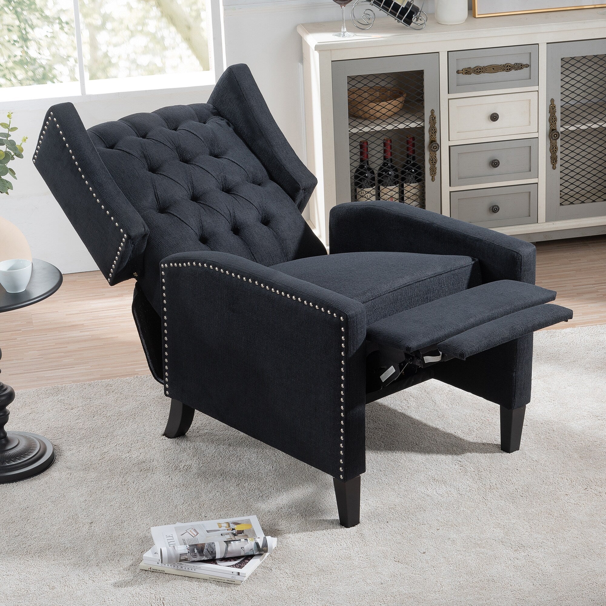 Fauteuil inclinable rembourré à oreilles Christopher Knight Home