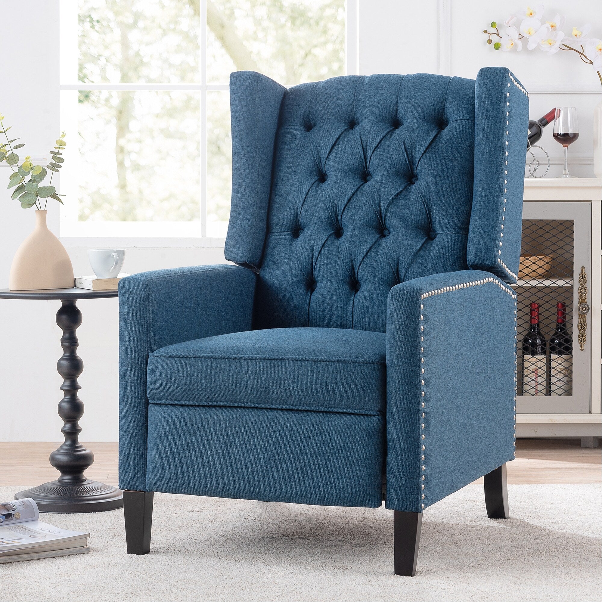 Fauteuil inclinable rembourré à oreilles Christopher Knight Home