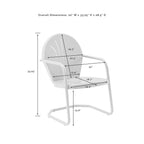 Ensemble de 3 fauteuils d'extérieur en métal Crosley Griffith