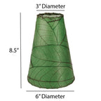 Applique murale Gecko faite main Eangee, abat-jour feuilles de cacao, 40,6 x 18,8 x 61 cm - 40,6 x 18,8 x 61 cm