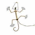 Applique murale Gecko faite main Eangee, abat-jour feuilles de cacao, 40,6 x 18,8 x 61 cm - 40,6 x 18,8 x 61 cm
