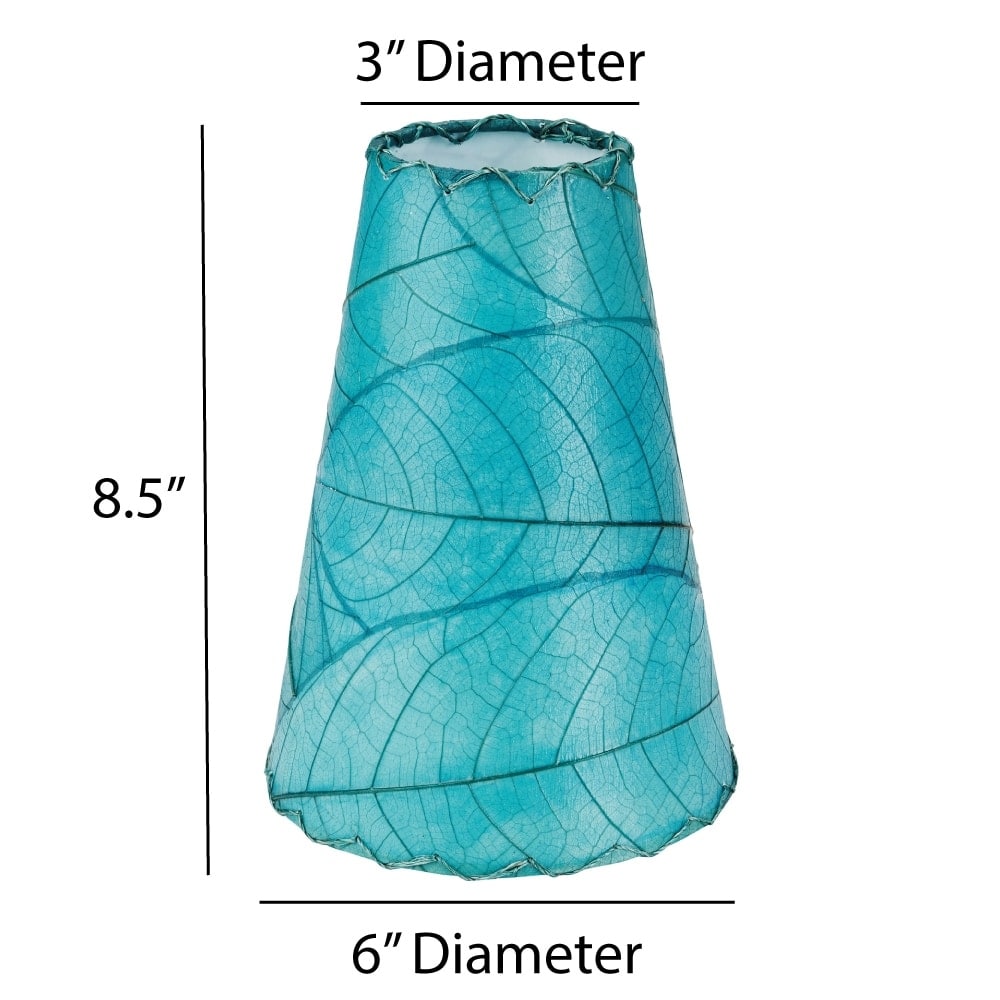 Applique murale Gecko faite main Eangee, abat-jour feuilles de cacao, 40,6 x 18,8 x 61 cm - 40,6 x 18,8 x 61 cm