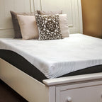Matelas en mousse à mémoire de forme Harmony by Integrity Bedding Sleep-o-nomics 10 pouces California King size - Blanc cassé