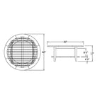 Ensemble de conversation de patio en teck Cambridge Casual Lowell 5 pièces