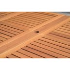 Ensemble de salle à manger d'extérieur Amazonia Macker 11 pièces en bois certifié FSC