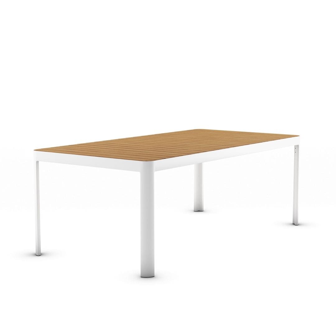 Ensemble de salle à manger d'extérieur Amazonia Isra en bois certifié FSC, 9 pièces