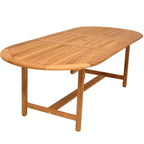 Ensemble de salle à manger d'extérieur Amazonia Nachue en teck massif FSC, 9 pièces