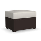 Ensemble de 4 fauteuils et poufs d'extérieur en rotin Palm Springs avec coussins par Homestyles