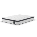 Matelas hybride à ressorts ensachés en mousse à mémoire de forme de 12 pouces - Blanc