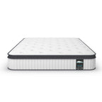 Matelas hybride à ressorts ensachés en mousse à mémoire de forme de 12 pouces - Blanc