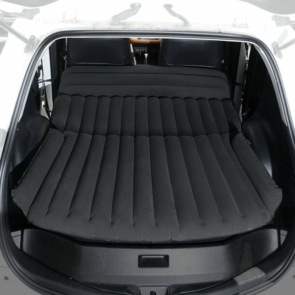 Matelas gonflable pour siège arrière de voiture avec airbags indépendants et housse floquée souple, lit de camping de voyage