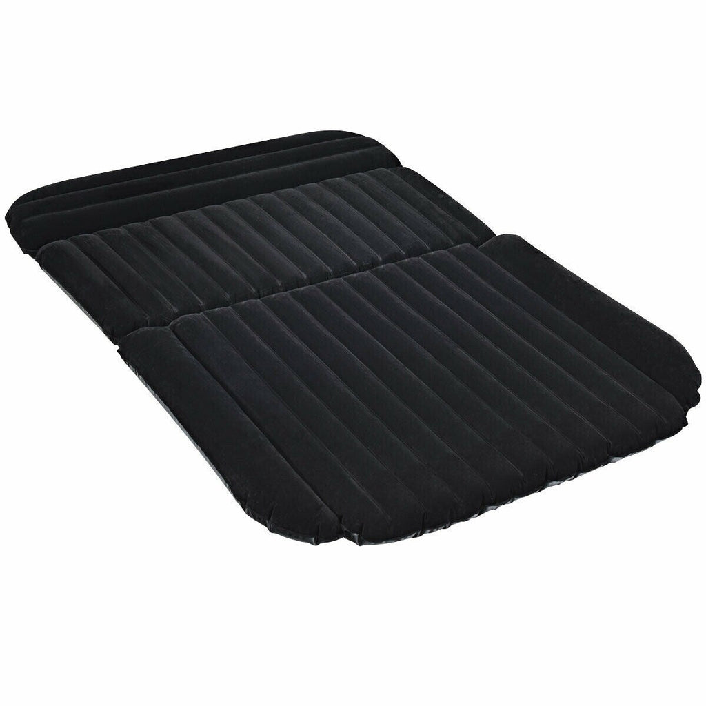 Matelas gonflable pour siège arrière de voiture avec airbags indépendants et housse floquée souple, lit de camping de voyage