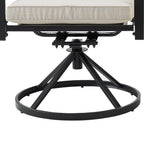 Ensemble de salle à manger rond en métal Crosley Kaplan 5 pièces : table et 4 chaises pivotantes