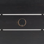 Ensemble de salle à manger rond en métal Crosley Kaplan 5 pièces : table et 4 chaises pivotantes