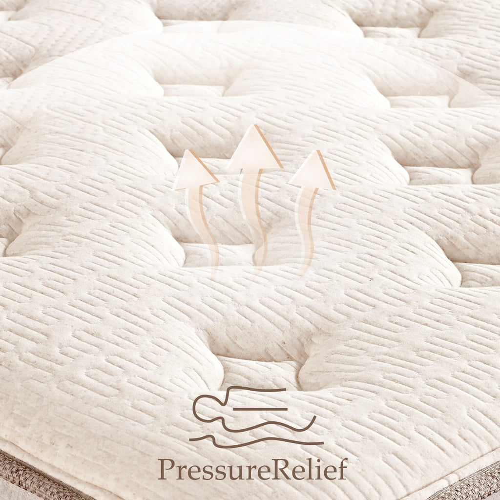Matelas hybride de luxe en mousse à mémoire de forme de 12 pouces de qualité supérieure