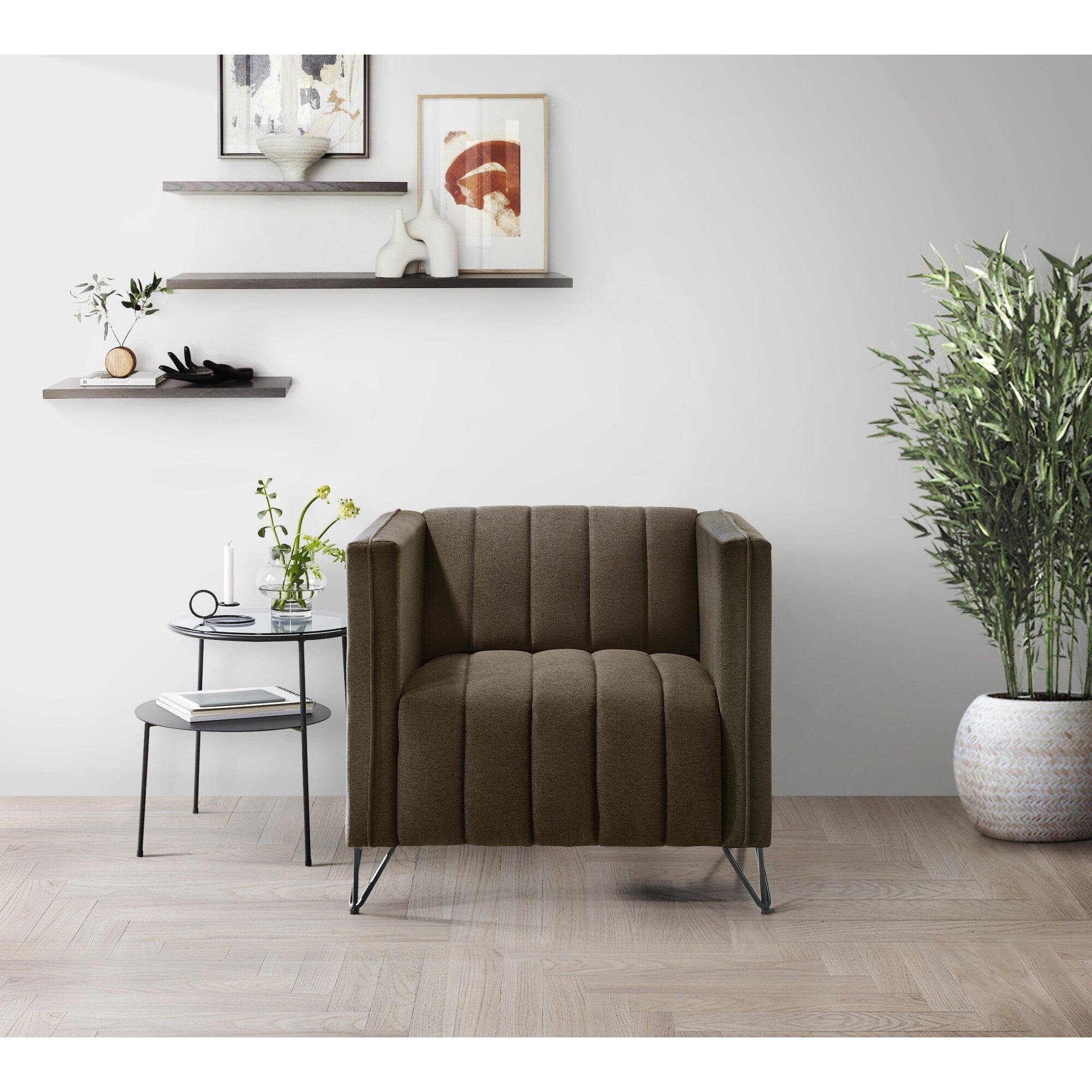 Ensemble de salon à accoudoirs carrés Clayfell Kurtis