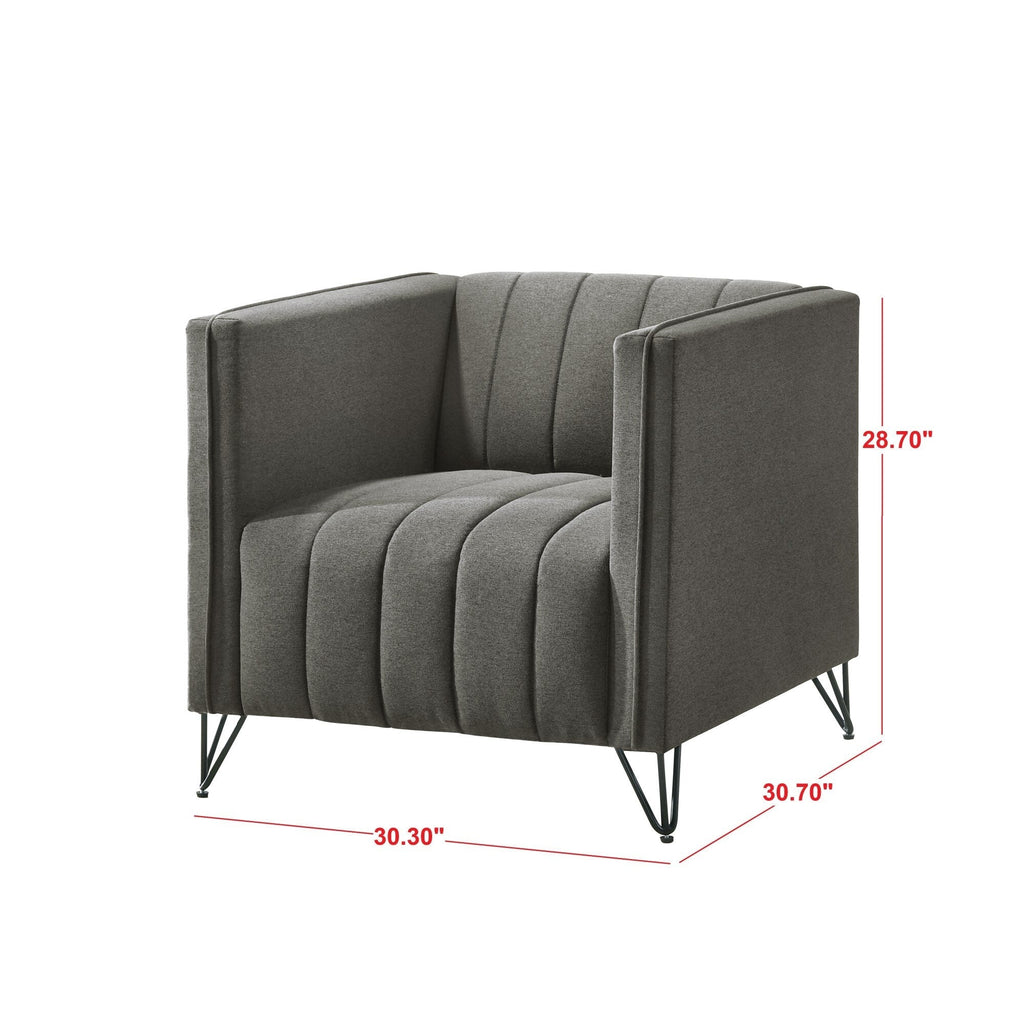 Ensemble de salon à accoudoirs carrés Clayfell Kurtis