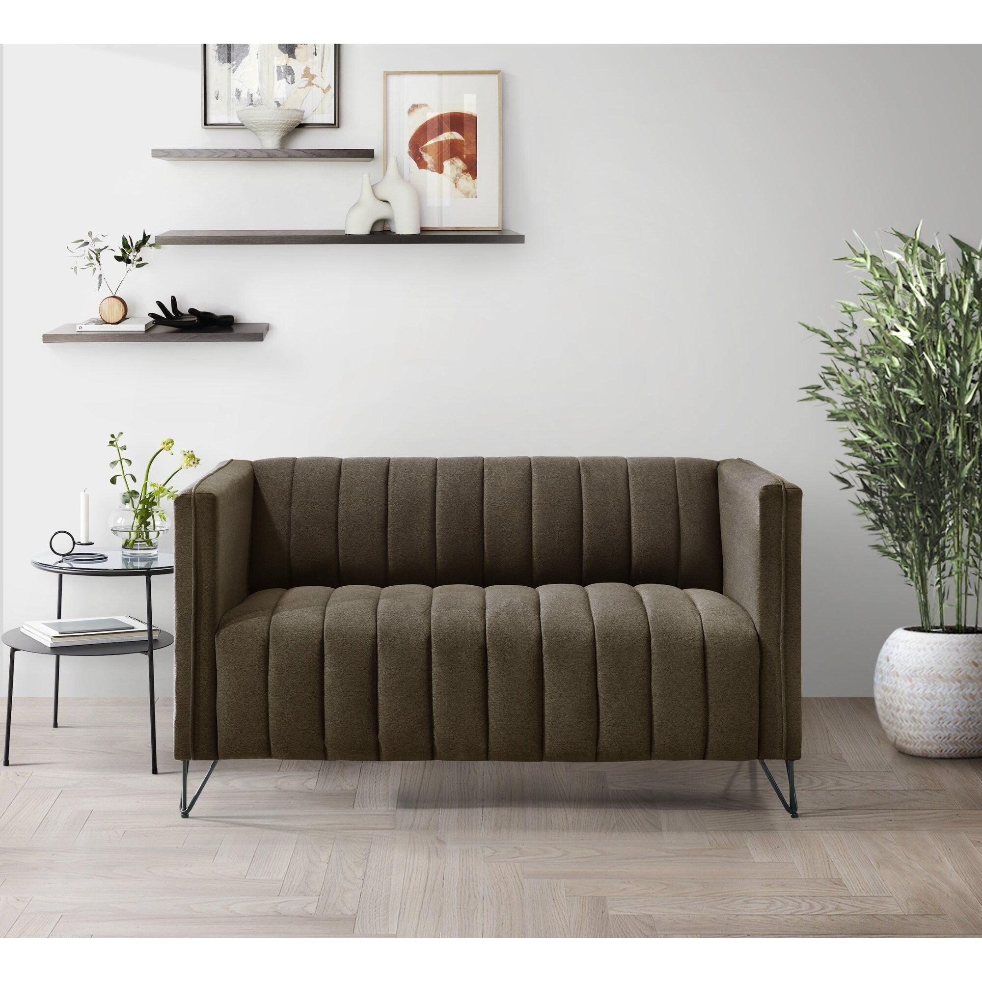 Ensemble de salon à accoudoirs carrés Clayfell Kurtis