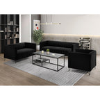 Ensemble de salon à accoudoirs carrés Clayfell Kurtis