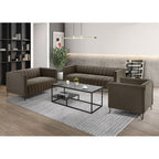 Ensemble de salon à accoudoirs carrés Clayfell Kurtis