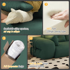 Canapé-lit pliable multifonctionnel de 78 pouces de large