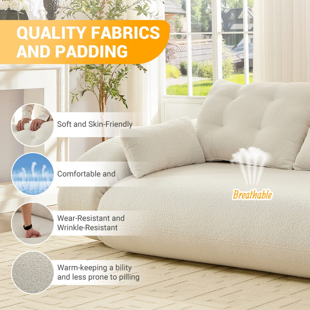 Canapé-lit pliable multifonctionnel de 78 pouces de large