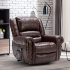 Fauteuil inclinable électrique Rivet respirant avec massage, chauffage et port USB