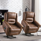 Fauteuil inclinable électrique Rivet respirant avec massage, chauffage et port USB